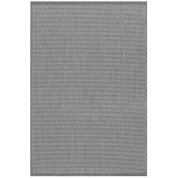 Couristan 1001/3012 Recife Saddle Stitch/Grey-White 5-Feet 3-Inch by 7-Feet 6-Inch Rug