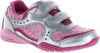 Stride Rite SS Crystal Sneaker (Toddler/Little Kid),Silver/Pink,11 M US Little Kid