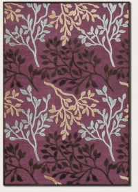 Couristan 1238/0138 PAVE Olive Branch 35-Inch by 90-Inch Chenille Area Rug