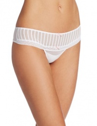 Betsey Johnson Women's Stocking Stripe Thong Panty