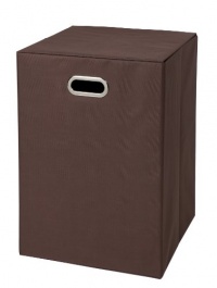 Creative Bath Fold-N-Store Hamper, Brown