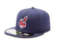 MLB Cleveland Indians Authentic On Field Alternate 2 59Fifty Fitted Cap, Navy