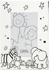 Cunill Silver Baby Zoo Handcrafted Frame for 4 by 6-Inch Photograph, Silver Plate