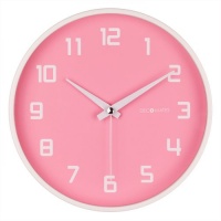 DecoMates Non-Ticking Silent Wall Clock, Pink Fruity Watermelon