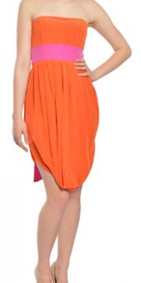 BCBG Maxazria Fresh Squeeze Color Block Cocktail Party Dress