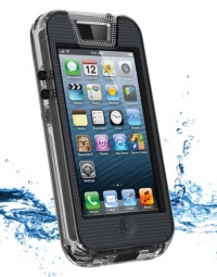 iContact Waterproof Case for iPhone 5/5S - Retail Packaging - Clear/Black