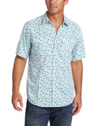 Cubavera Men's Short Sleeve Floral Liberty Print Shirt