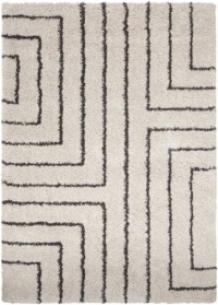 Surya KDK-1000 Kodiak Plush Contemporary Machine Made Area Rug, 7-Feet 10-Inch by 11-Feet 1-Inch, Off White