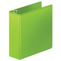 Wilson Jones Heavy Duty Round Ring View Binder with Extra Durable Hinge, 3-Inch, Chartreuse (W363-49-376)