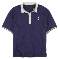 Sean John Mens Colorblock Polo Rugby Polo Shirt - Style SK122525B