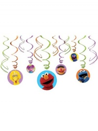 Sesame Street Hanging Swirl Value Pack (Multi-colored) Party Accessory