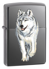 Zippo Wolf Black Ice Pocket Lighter