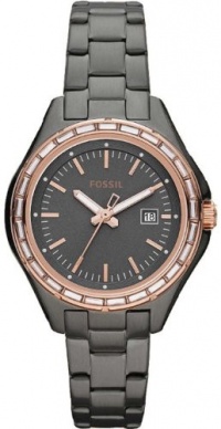 Fossil Women's AM4397 Dylan Mini Stainless Steel Smoke Bracelet Watch