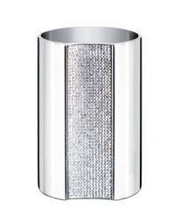 The Ambiray pen holder from Swarovski presents sleek, stainless steel heightened with dozens of tiny faceted clear crystals, creating a home accent that truly radiates glamour and sophistication.