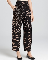 A fresh silhouette and artful print make these Sonia Rykiel pants a statement essential.