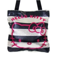 Hello Kitty Sequins Tote (Black)