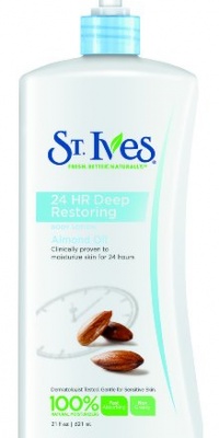 St. ives body lotion, deep restoring 24 hour moisture, 21oz