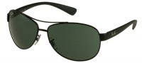 Ray Ban RB3386 Sunglasses - 006/71 Matte Black (Gray Green Lens) - 67mm