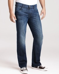 7 For All Mankind Men's Austyn Relaxed Straight Leg Jean in Dark Ocean