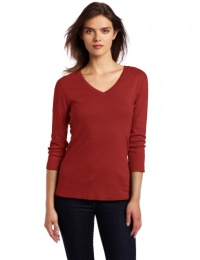 Red Dot Women's Deep V-Neck Shirt