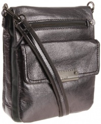 The SAK Parker Flap Messenger Cross Body,Graphite Metallic,One Size