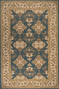 Momeni Rugs Persian Garden Collection PERGAPG-01TEB500R Teal Blue 5' x 5' Round