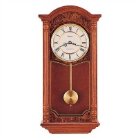 Bulova C4431 Edenhall Clock, Dark Oak Finish