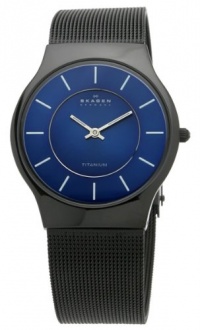 Skagen Men's 233LTMN Titanium Black Mesh Watch