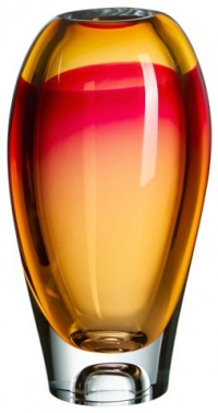 Kosta Boda Vision Vase Pink/Amber