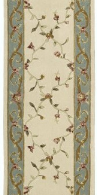 Nourison Citi Limits Ivory Floral Trellis 3.6-Feet by 5.6-Feet Polyacrylic Area Rug