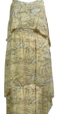 High-Low Hem Sundress (L, Warm Beige)