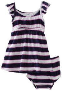 Splendid Littles Baby-girls Infant Scarf Stripe Dress, Denim, 18-24 Months