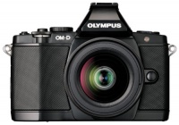 Olympus OM-D E-M5 16MP Live MOS Interchangeable Lens Camera with 3.0-Inch Tilting OLED Touchscreen and 12-50mm Lens (Black)