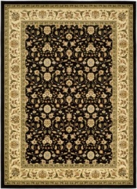 Safavieh Lyndhurst Collection LNH316B Black and Ivory Area Rug, 3-Feet 3-Inch by 5-Feet 3-Inch