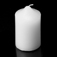 2 x 3 White Pillar Candles (Set of 6)