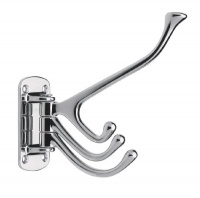 Liberty Hardware B45007J-CHR-C7 Hinged Triple Pronged Hook, Chrome