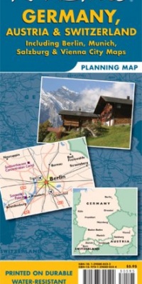 Rick Steves' Germany, Austria, and Switzerland Map: Including Berlin, Munich, Salzburg and Vienna City