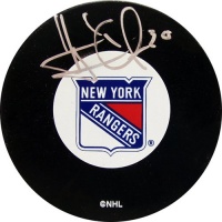 Steiner Sports NHL New York Rangers Henrik Lundqvist New York Rangers Autograph Puck