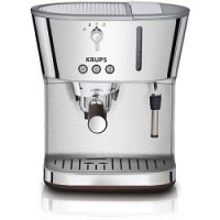 KRUPS XP4600 Silver Art Collection Pump Espresso Machine with KRUPS Precise Tamp Technology and Stainless Steel Housing, Silver