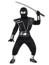 Silver Mirror Ninja Child Costume L