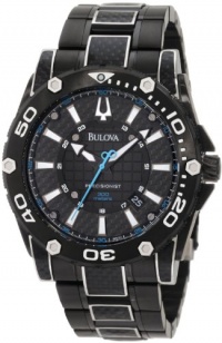 Bulova Men's 98B153 Precisionist Champlain Steel + black ion Watch