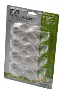 MSA Safety Works 10087608 Close fitting Safety Glasses Clear, 4-Pack