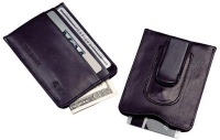 Leather Money Clip & Credit Card Holder