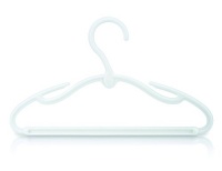 Nuby 6 Piece Children's Hangers, White