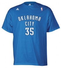 Oklahoma City Thunder Kevin Durant Adidas Blue T Shirt