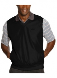 Greg Norman for Tasso Elba Mens Microfiber Black Pullover Vest Medium