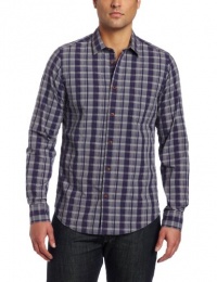 Ben Sherman Men's Laundered Mixed Density Check Woven Shirt