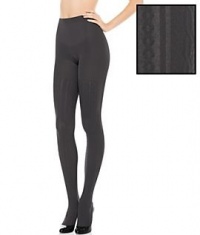 SPANX Uptown Cable Knit Sweater Tight-End Tights, Charcoal, B