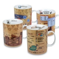 Konitz Science Mugs, Assorted, Set of 4