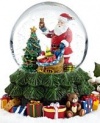 Holiday Lane Musical Snow Globe Santa With Toy Filled Sack